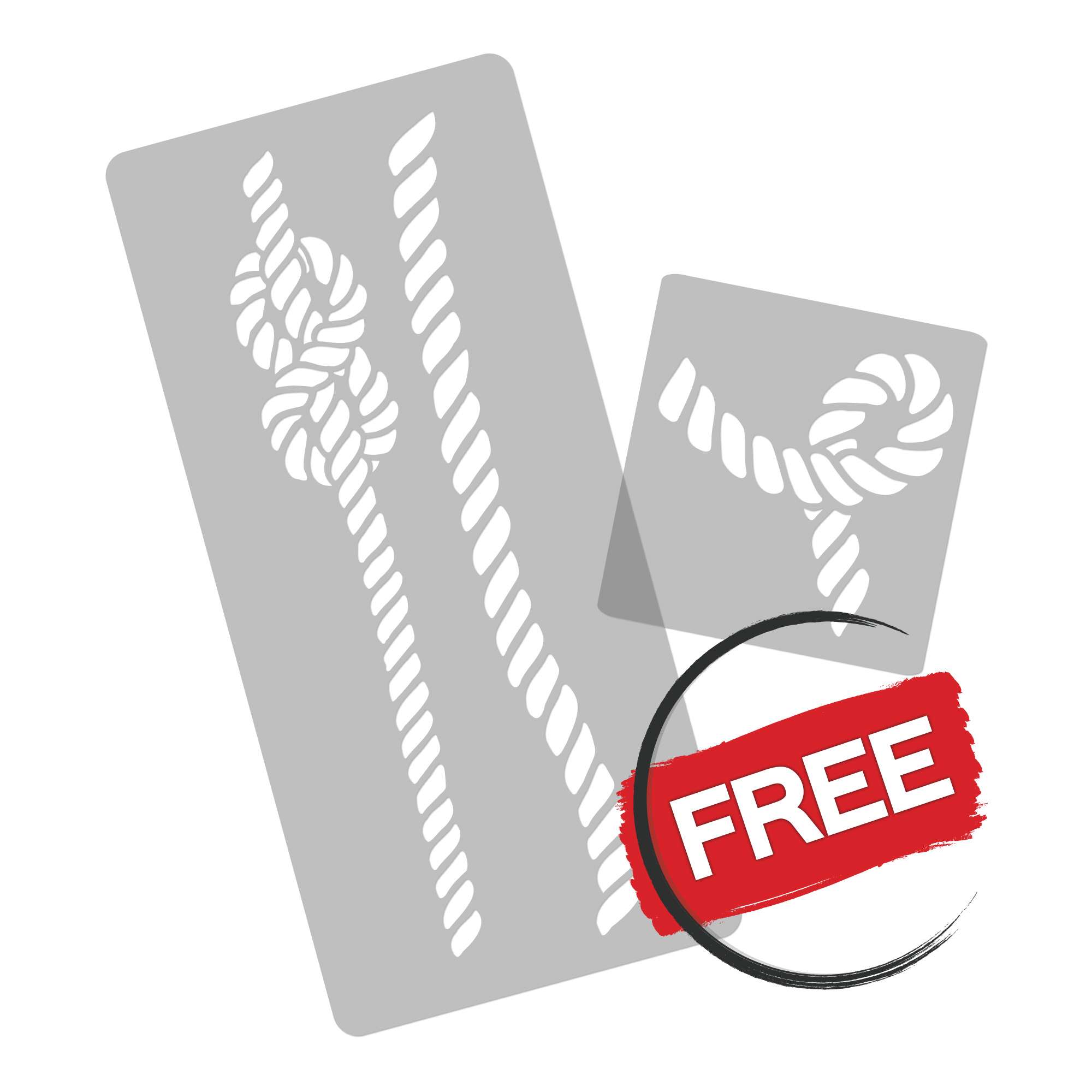 Reusable Allover Plastic Stencil // ROPE KNOTS Reusable Allover Plastic Stencil // ROPE KNOTS