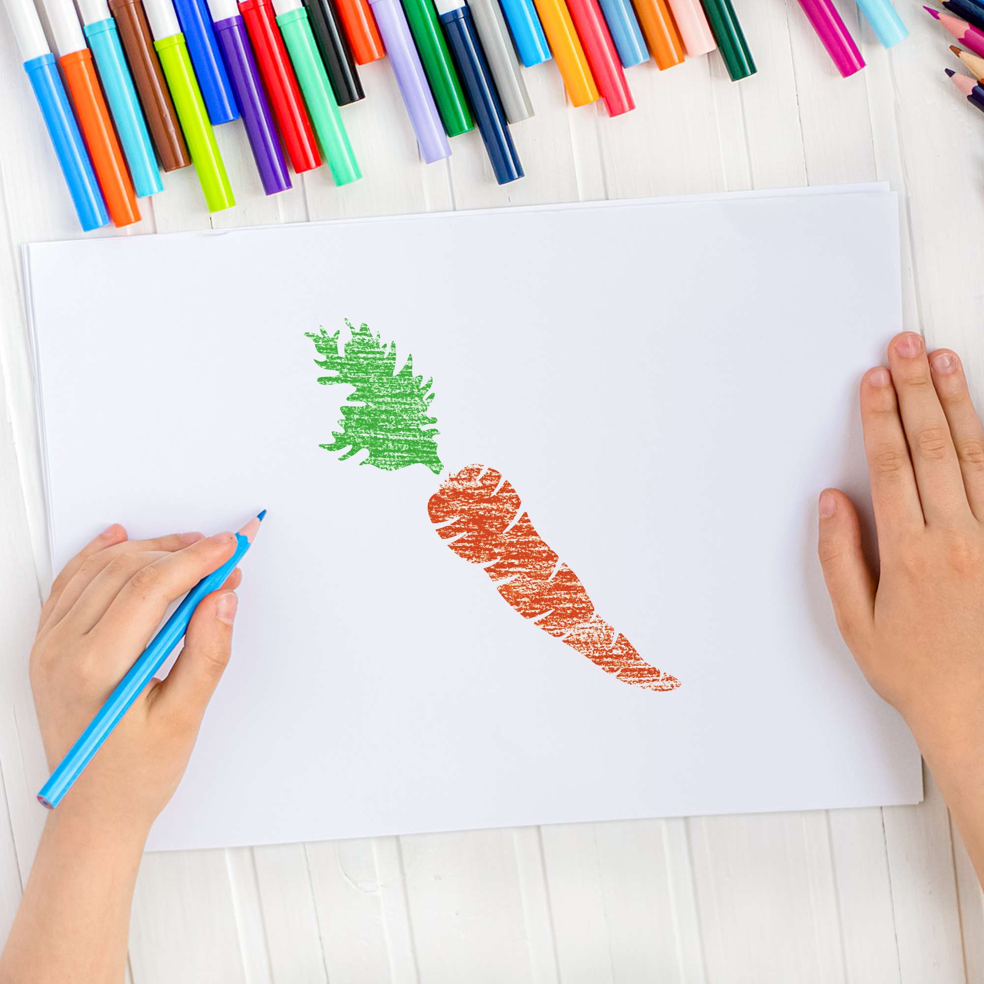 Drawing Stencils for Kids (8 pcs) // VEGETABLES Drawing Stencils for Kids (8 pcs) // VEGETABLES