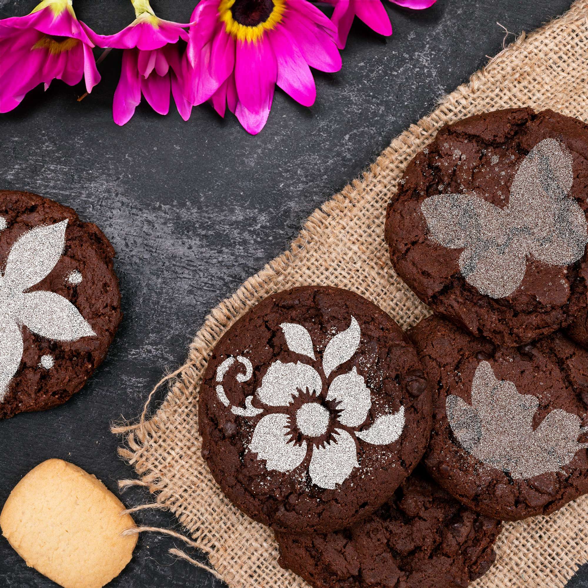 Coffee and Cake Decorating Stencils (14 pcs.) // BUTTERFLIES Coffee and Cake Decorating Stencils (14 pcs.) // BUTTERFLIES
